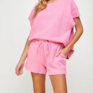 NWT See and Be Seen Lazy Days Short Set